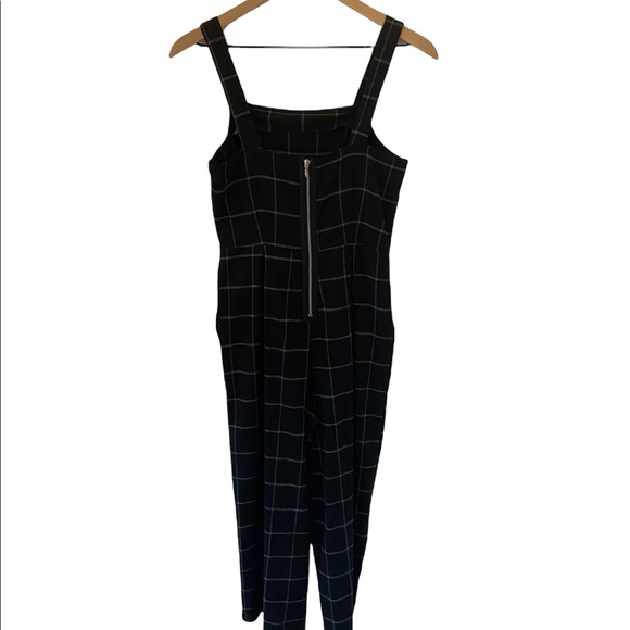 Black plaid Jumpsuit - Picture 4 of 5